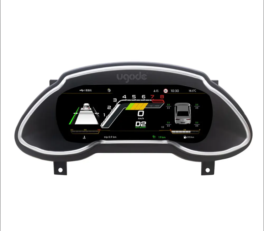 AUDI Q5 Cluster Dashboard Instrument Full Screen speedometer 01