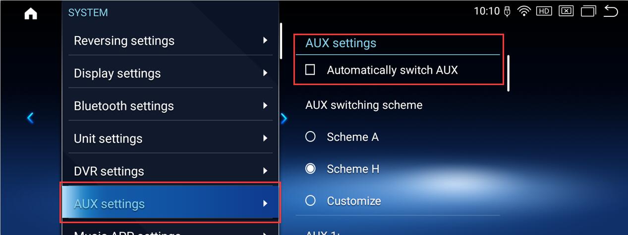 BMW AUX SETTINGS-3