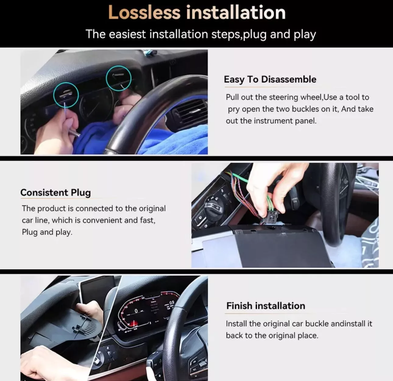 Digital Cluster Instrument For BMW F10 F11 F18 F07 F01 F02 F15 F16 F25 (7)