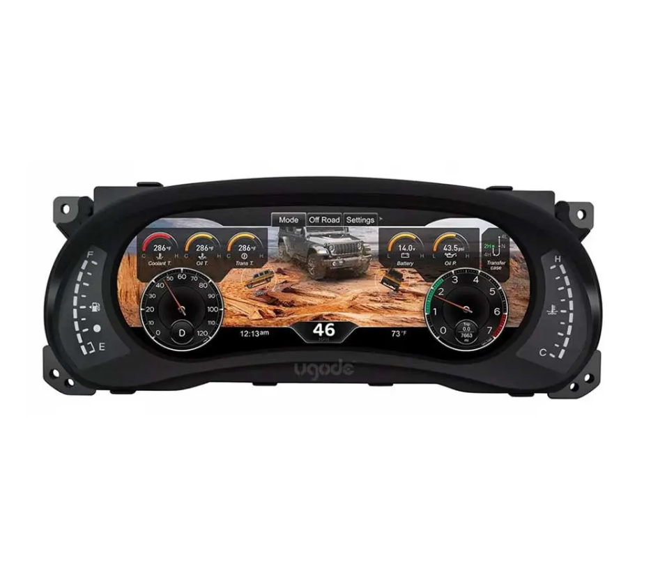 Jeep Wrangler Meter LCD Cluster Dashboard Instrument Full Screen speedometer 1