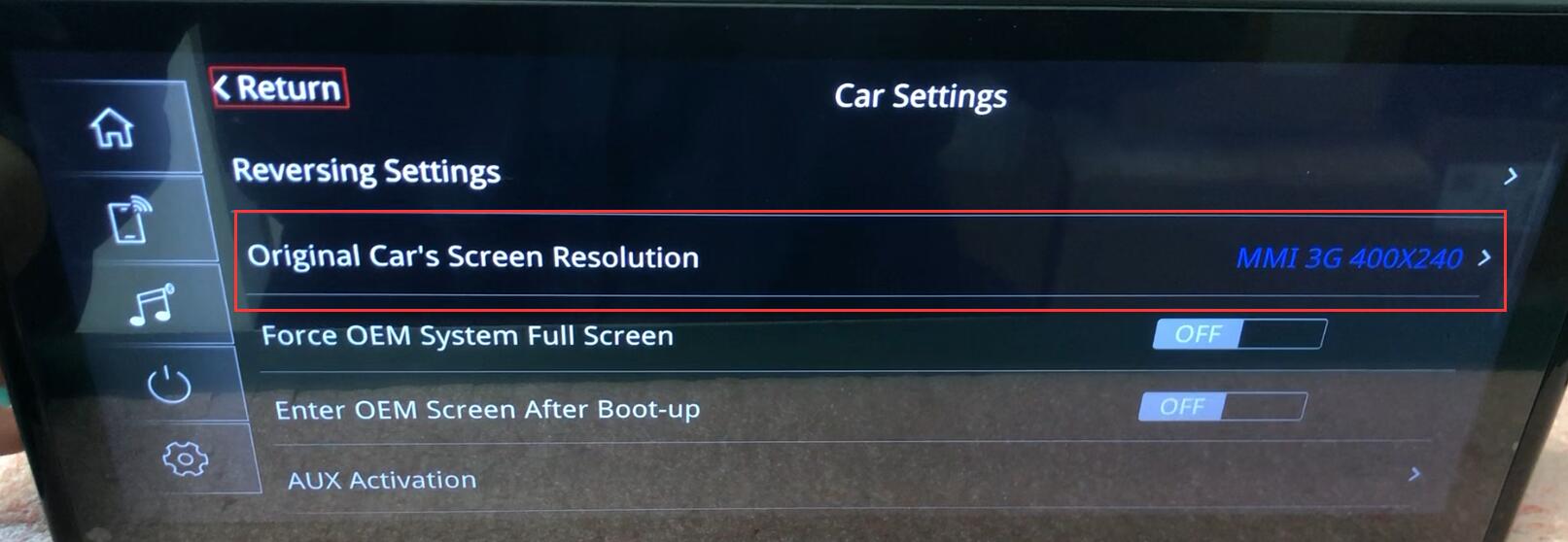 How to resolve abnormal display issues on the UGODE Audi LINUX screen ...