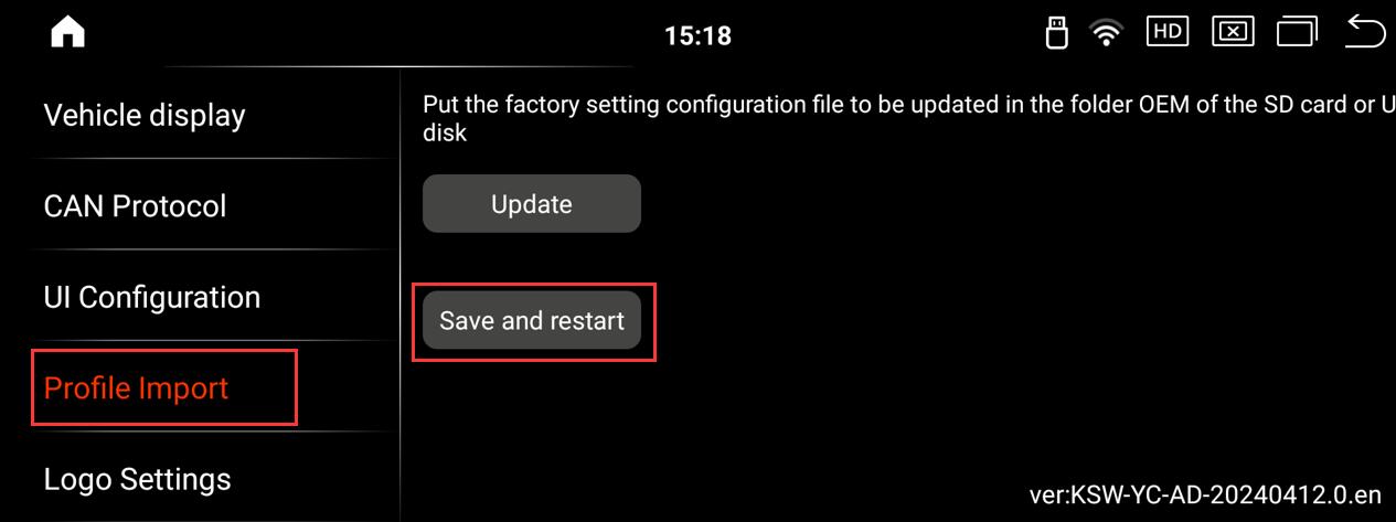 restart